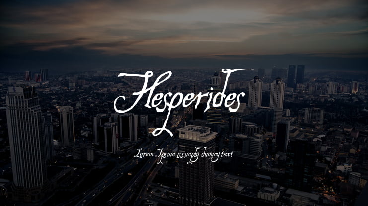 Hesperides Font