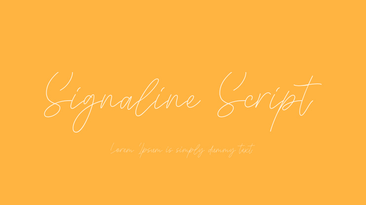 Signaline Script Font