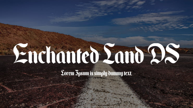 Enchanted Land DS Font