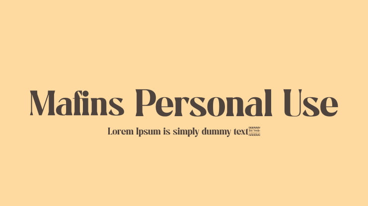Mafins Personal Use Font