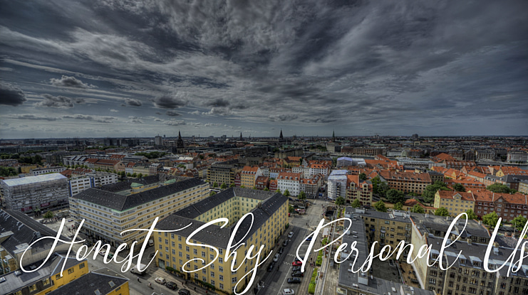 Honest Sky Personal Use Font