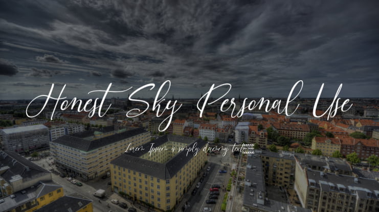 Honest Sky Personal Use Font