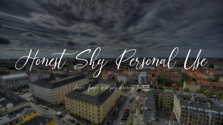 Honest Sky Personal Use Font