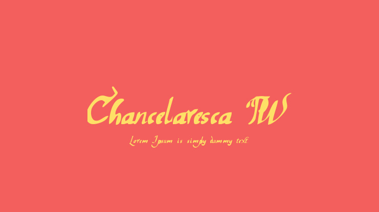 Chancelaresca PW Font