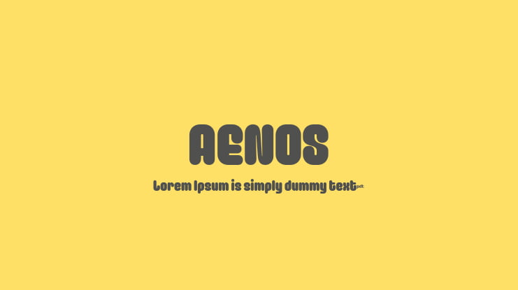 AENOS Font Family