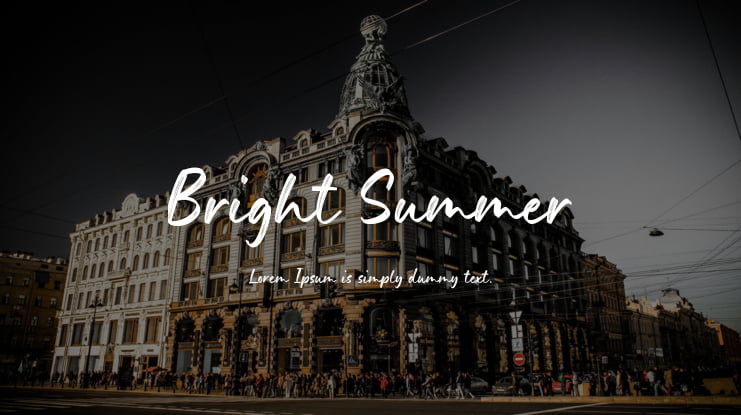 Bright Summer Font