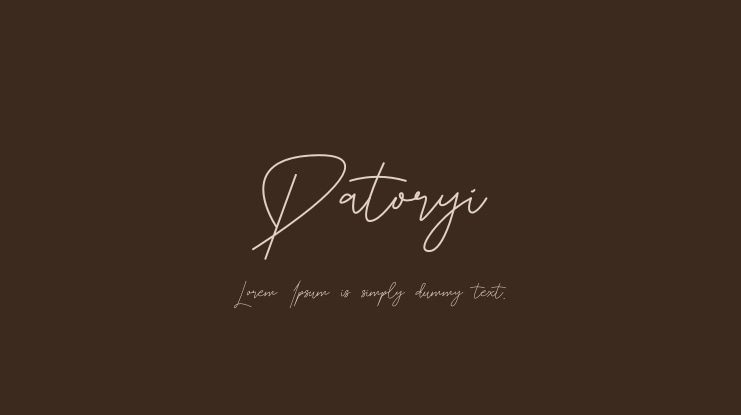 Patoryi Font