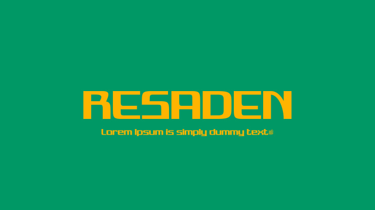 RESADEN Font Family