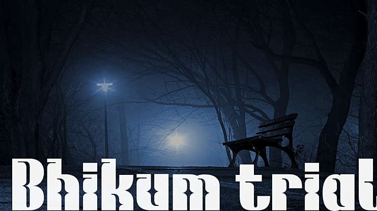 Bhikum trial Font