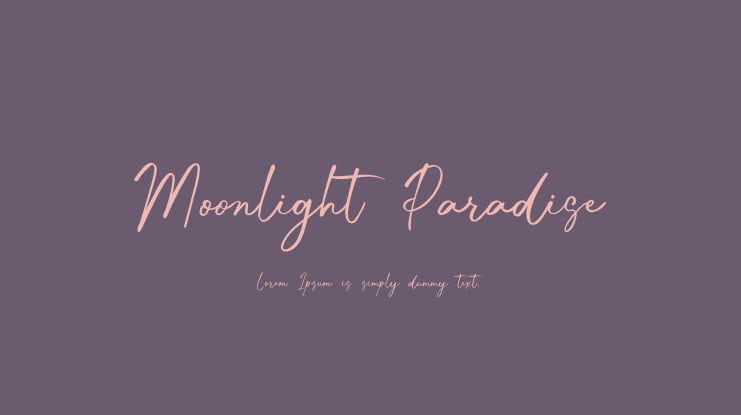 Moonlight Paradise Font