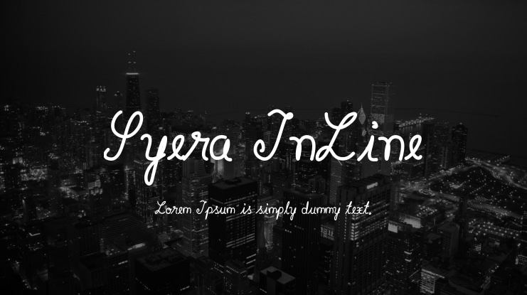 Syera InLine Font