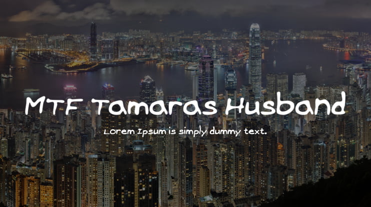 MTF Tamaras Husband Font