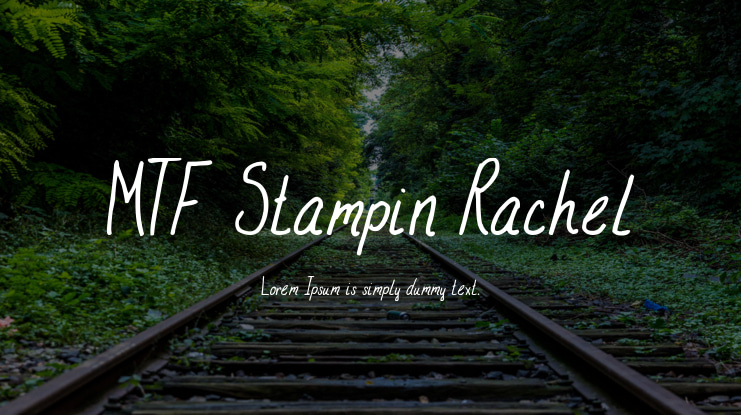 MTF Stampin Rachel Font