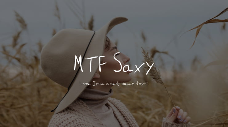 MTF Saxy Font