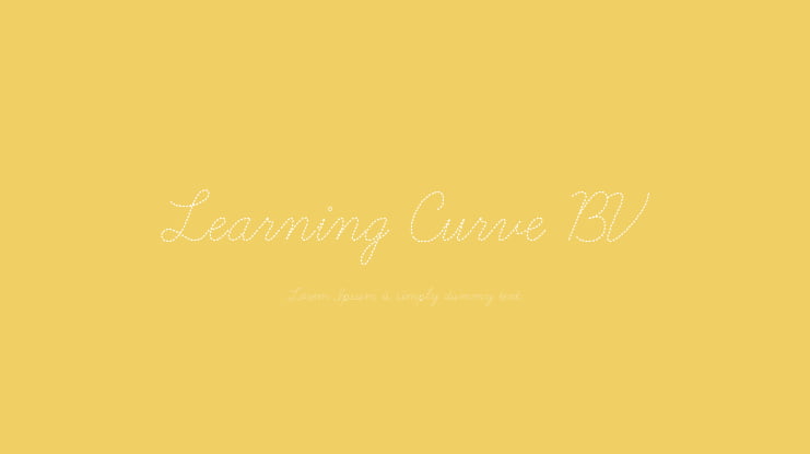 Learning Curve BV Font Family