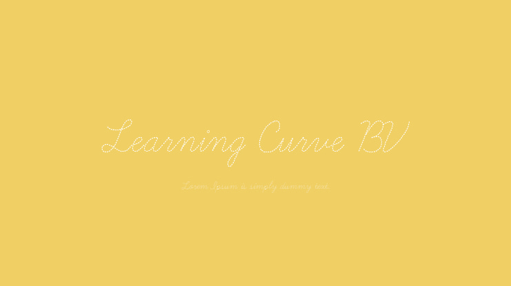 Learning Curve BV Font Family