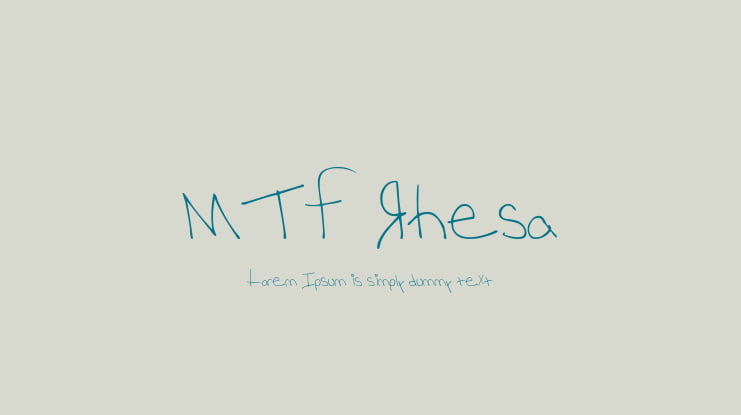 MTF Rhesa Font