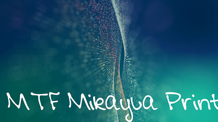 MTF Mikayla Print Font