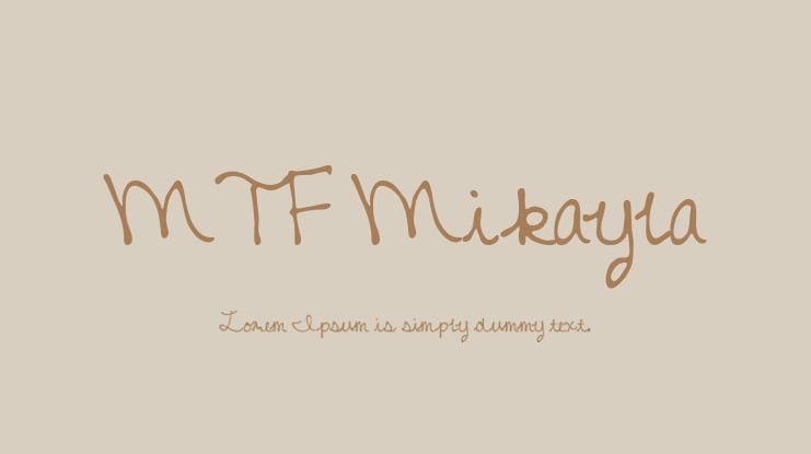 MTF Mikayla Font