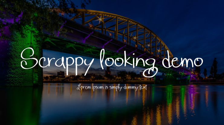 Scrappy looking demo Font