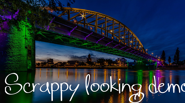 Scrappy looking demo Font