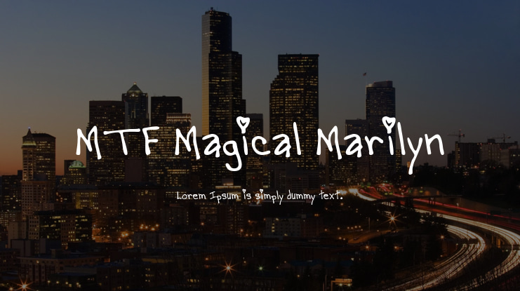 MTF Magical Marilyn Font