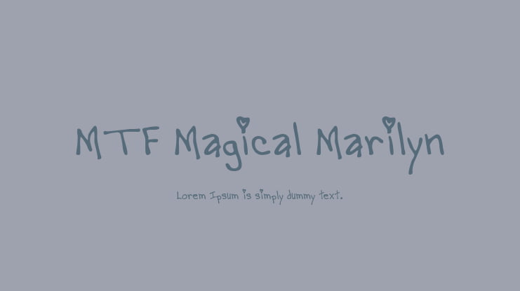 MTF Magical Marilyn Font