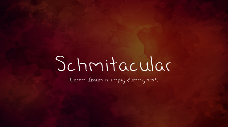 Schmitacular Font