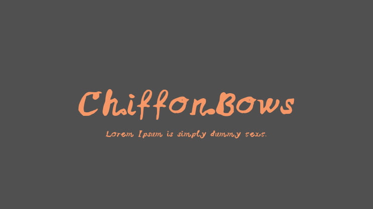 ChiffonBows Font
