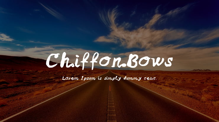 ChiffonBows Font