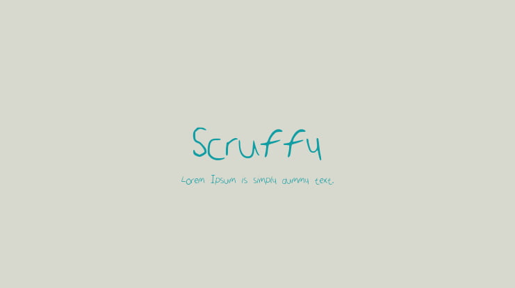 Scruffy Font