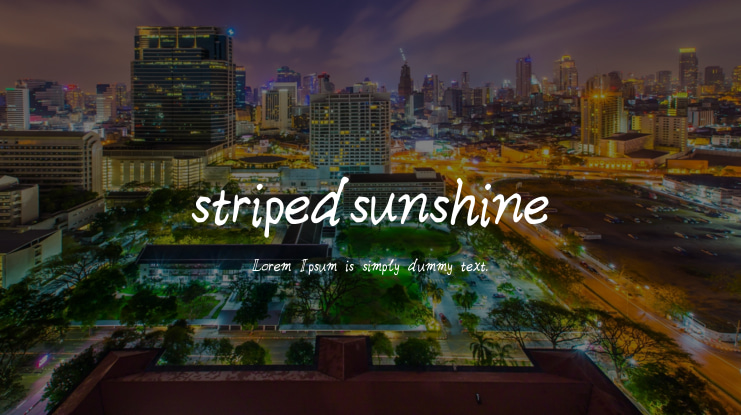 stripedsunshine Font