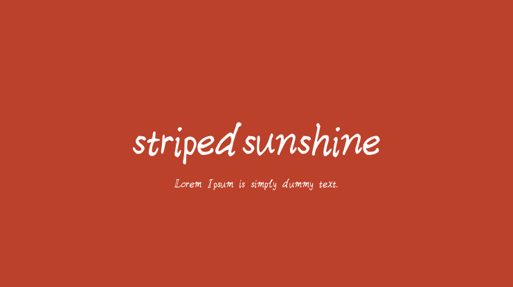 stripedsunshine Font