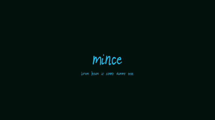 mince Font