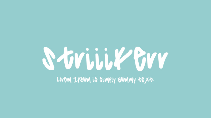 striiikerr Font