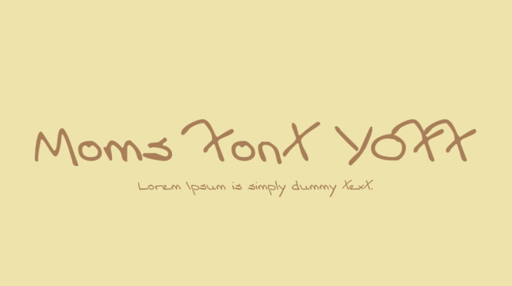 Moms Font YOFF