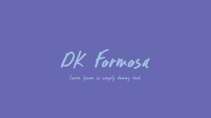 DK Formosa Font