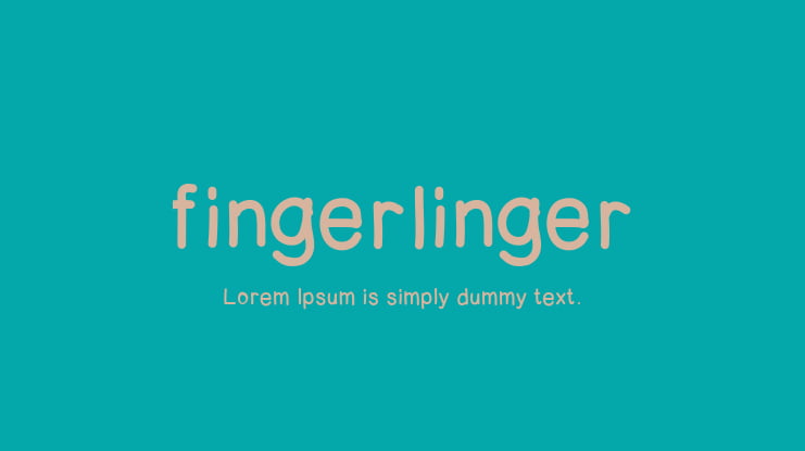 fingerlinger Font