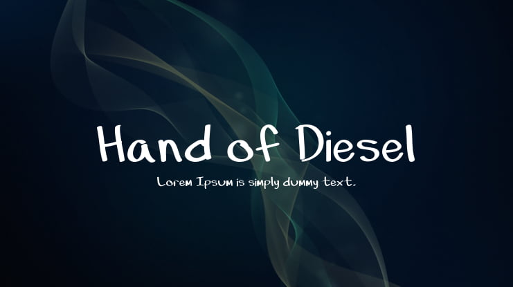 Hand of Diesel Font