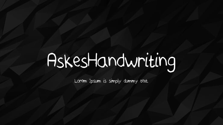 AskesHandwriting Font