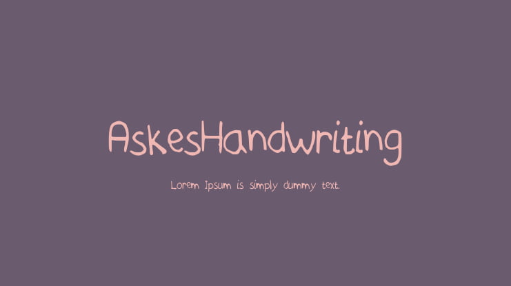 AskesHandwriting Font