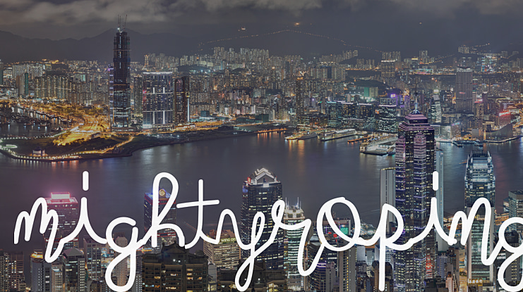 mightyroping Font