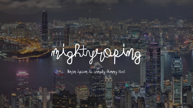 mightyroping Font