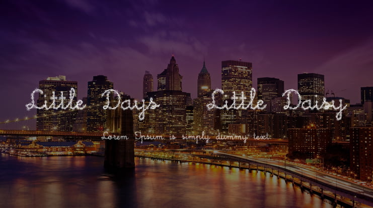 Little Days + Little Daisy Font Family