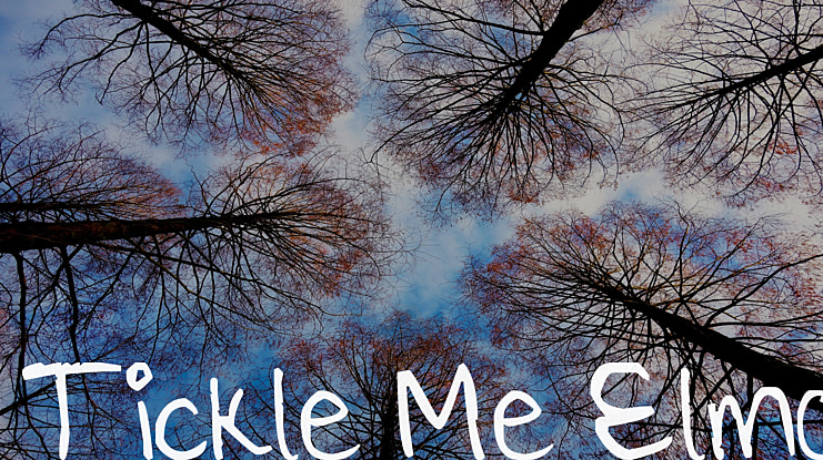 Tickle Me Elmo Font