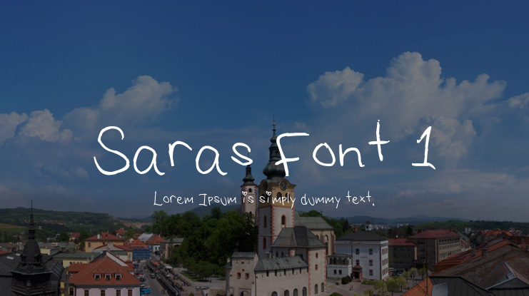 Saras Font 1