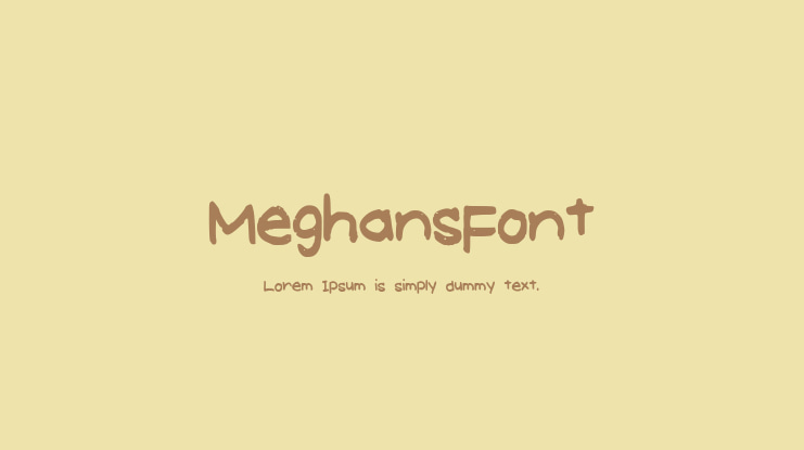 MeghansFont Font