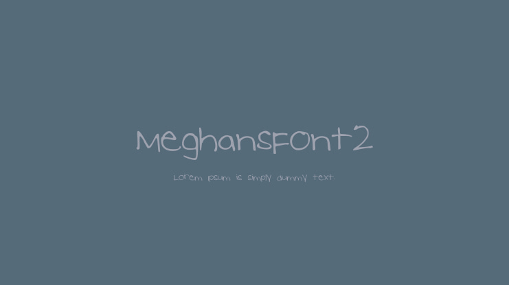 MeghansFont2 Font