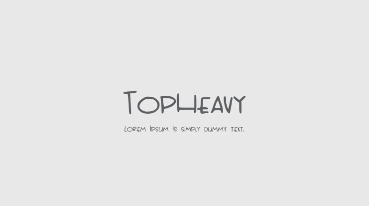 TopHeavy Font