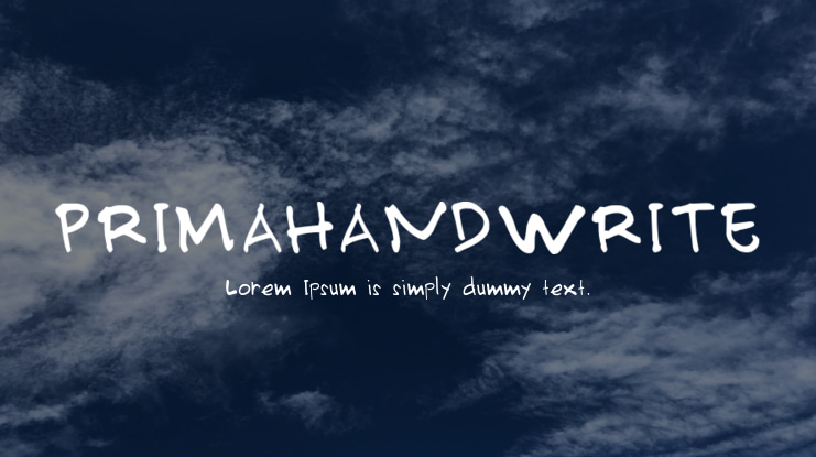 PRIMAHANDWRITE Font